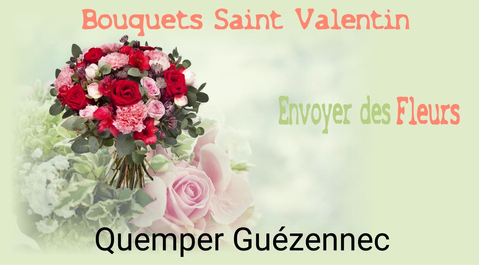 Roses de Saint-Valentin livrées à Quemper-Guézennec
